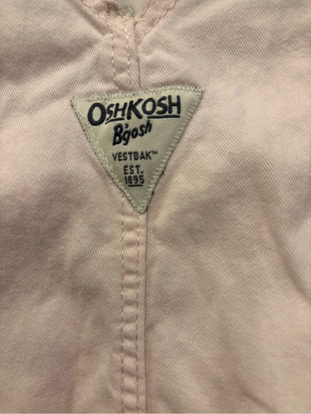 OshKosh B'gosh Light Pink Heart Bib Overalls 4T